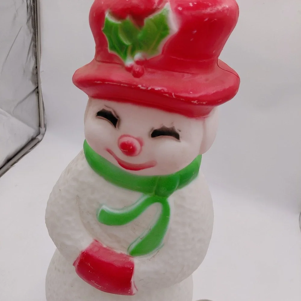 Vintage Union Snowman Lady Lighted Christmas 22